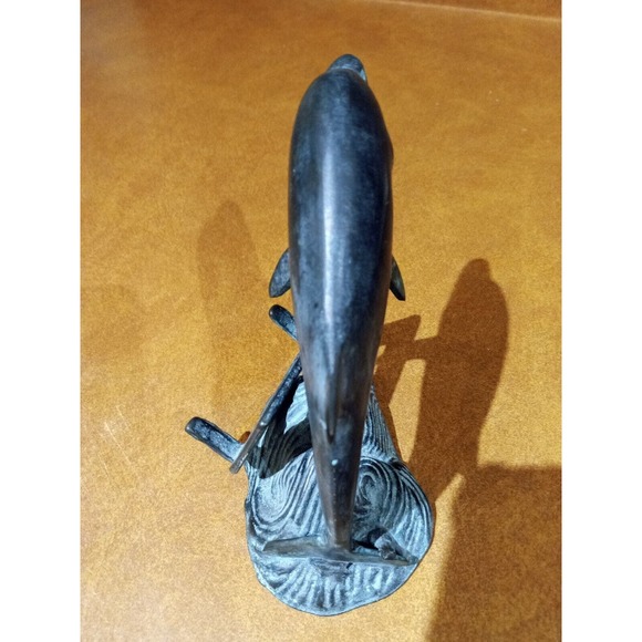 Bronze Business Card Holder San Pacific International SPI DOLPHIN SCULPTURE - Picture 7 of 9
